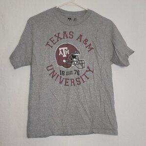 589. Texas University Short Sleeve T-Shirt Gray Sz L